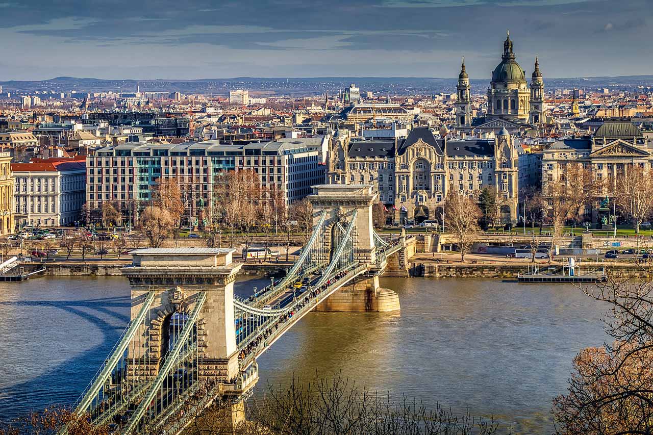 Budapest aerial view